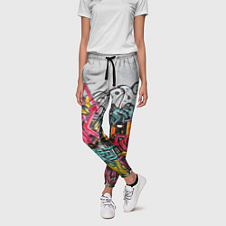 Брюки женские Graffiti on the wall, цвет: 3D-принт — фото 2