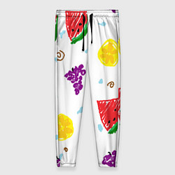 Женские брюки Пиксельные фрукты