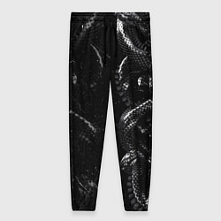 Женские брюки Змеиный Паттерн Snake Black
