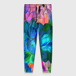 Женские брюки Красочный цветочный паттерн