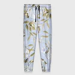 Женские брюки Цветы Золотые Листья
