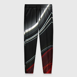 Брюки женские Спорт - линии, цвет: 3D-принт