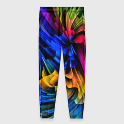 Женские брюки Абстрактная неоновая композиция Abstract neon comp