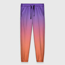 Женские брюки Трендовый красно-фиолетовый градиент