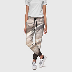 Брюки женские Абстрактные волны и огни бесконечности, цвет: 3D-принт — фото 2