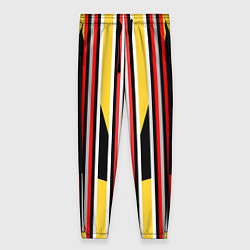 Женские брюки Геометрические цветные фигуры полосы geometry