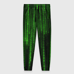 Женские брюки Двоичный код зеленый