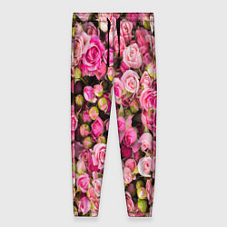 Женские брюки Фон из розовых роз