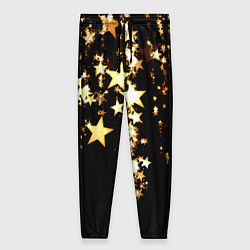 Женские брюки Золотые праздничные звезды