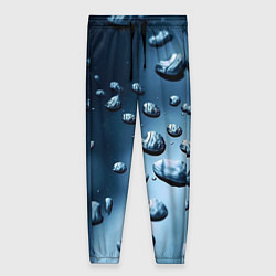 Женские брюки Капли воды на матовом стекле - текстура