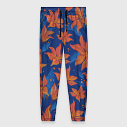 Женские брюки Осенние абстрактные цветы