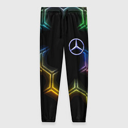 Женские брюки Mercedes - neon pattern
