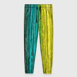 Женские брюки Разноцветные полосы материала