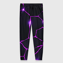 Женские брюки Фиолетовые неоновые трещины