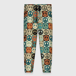 Женские брюки Peace symbol pattern