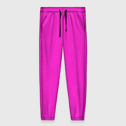 Женские брюки Розовый фуксиевый текстурированный