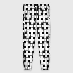 Женские брюки Геометрический черно-белый узор