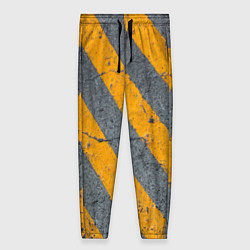 Женские брюки Желтые полосы на бетоне
