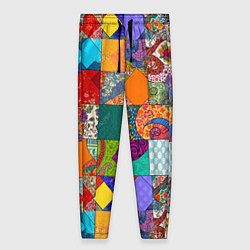 Женские брюки Разноцветные лоскуты
