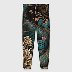 Женские брюки Японский змей Irezumi