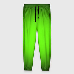 Женские брюки Кислотный зеленый с градиентом