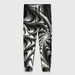Женские брюки Abstract fractal grey