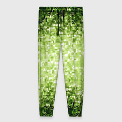 Женские брюки Геометрическое зелёное искажение в пространстве