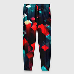 Женские брюки Digital abstract cube