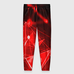 Женские брюки Абстрактные красные лучи