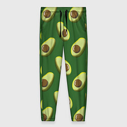 Брюки женские Авокадо - паттерн, цвет: 3D-принт