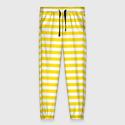 Женские брюки Светло-желтые полосы