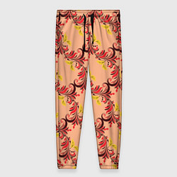 Женские брюки Абстрактный винтажный растительный орнамент