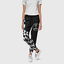 Брюки женские Saab racing flag, цвет: 3D-принт — фото 2