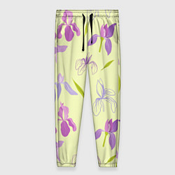 Женские брюки Фиолетовые лилии