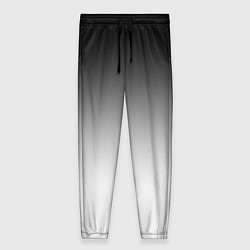 Женские брюки Black and white gradient