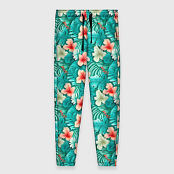 Женские брюки Летние цветочки паттерн
