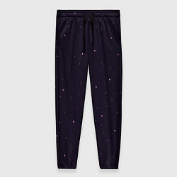 Женские брюки Абстракция ночь тёмно-фиолетовый