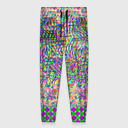 Брюки женские Glitch burst, цвет: 3D-принт