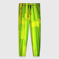 Женские брюки Зеленые неоновые полосы