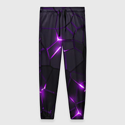 Женские брюки Неоновые плиты с фиолетовым свечением
