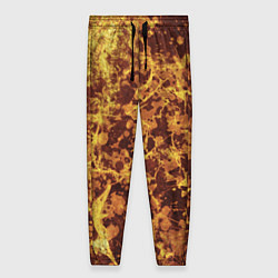 Брюки женские Абстракция - желтый антрацит, цвет: 3D-принт