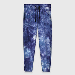 Женские брюки Абстракция - sea blue