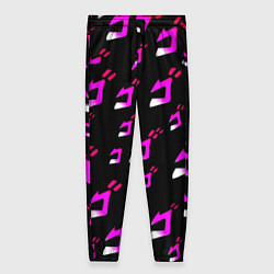 Женские брюки JoJos Bizarre neon pattern logo