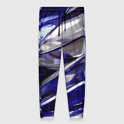 Женские брюки Синие и белые полосы абстракции