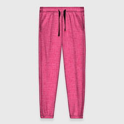 Женские брюки Текстура однотонный розовый Барби