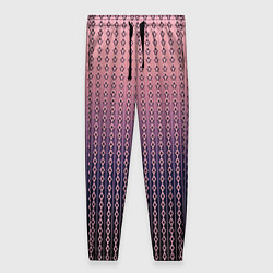 Женские брюки Тёмно-розовый полосы узоры