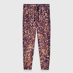 Женские брюки Драгоценный фиолетово-медный абстракция