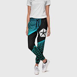 Брюки женские Jeep electro hexagon, цвет: 3D-принт — фото 2