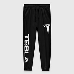 Женские брюки Tesla logo white