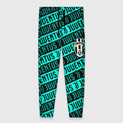 Женские брюки Juventus pattern logo steel